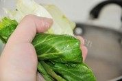 美味的青菜肉片汤做法图解4)