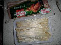 培根金针菇卷做法图解1)