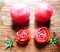 自制番茄玫瑰花的做法图解六
