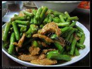 家常菜豆角炒肉做法图解5)