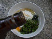 鸡蛋苔条饼做法图解4)