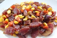 美味的七彩焖饭做法图解4)