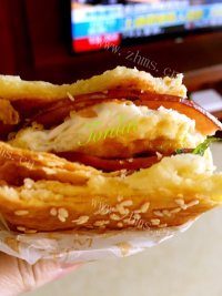 香酥法风烧饼做法图解5)