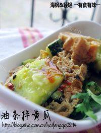 油条拌黄瓜自制