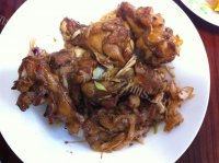 美味的蒜香鸡翅根