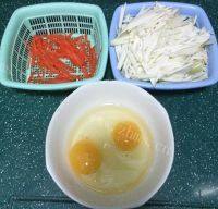 家常菜茭瓜炒鸡蛋做法图解2)