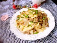 家常菜茭白炒肉片