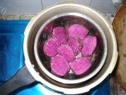 芝麻紫薯饼做法图解3)