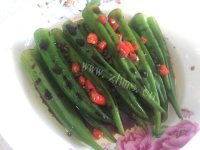 家常菜白灼秋葵