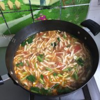 美味的炮仗子汤饭做法图解15)