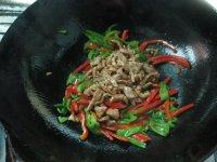 双椒肉丝自制