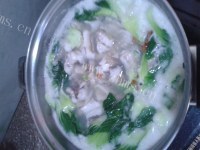 好吃的小油菜龙头鱼汤做法图解5)