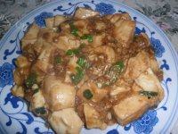 饱满的肉末烧豆腐