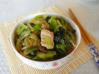 家常菜小白菜炖粉条