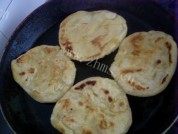 自己做的烙发面饼