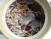 美味的五指毛桃煲猪骨做法图解4)