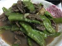 荷兰豆炒牛肉做法图解11)