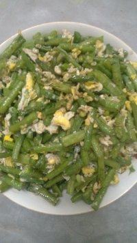 简单的豆角炒鸡蛋