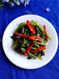 家常菜清炒红油菜