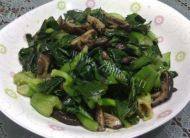 自己做的香菇青菜
