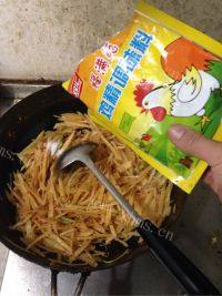 家常菜酸辣土豆丝做法图解6)