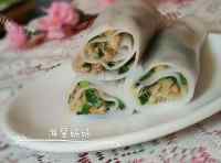 美味猪肉韭菜小卷粉做法图解6)