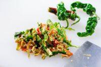 家常菜辣椒炒肉做法图解2)