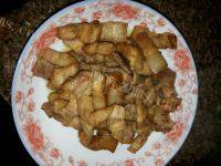 家常菜肉片炒菜花做法图解6)