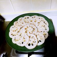 家常白灼藕片做法图解4)