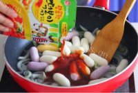 DIY炒年糕做法图解4)