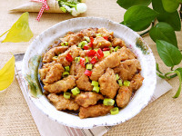 鲜美可口的小酥肉蒸碗做法图解12)