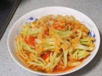 家常菜番茄菜花