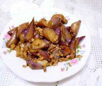 家常菜肉末炒茄子