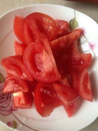 美味的菠菜西红柿炒蛋做法图解3)