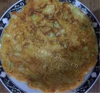 色泽鲜亮的南瓜鸡蛋煎饼做法图解6)