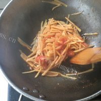 家常番茄炒面做法图解8)