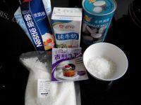 西式椰香奶冻糕做法图解1)
