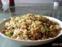 自己做的肉末炒饭