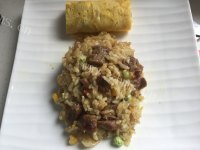 美味可口小熊咖喱牛肉蛋包饭做法图解8)