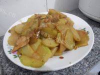 家常菜佛手瓜炒肉