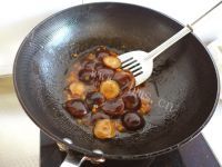 香喷喷的香菇油菜的做法图解九