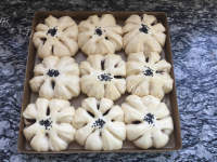 自制豆沙花朵面包做法图解13)