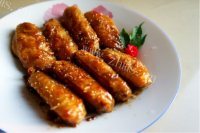 美味的柠酱中翼做法图解9)