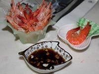 美味的白灼海虾