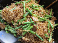 营养美味的豇豆角蒸卤面做法图解12)