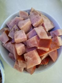 自制腊肉粽子做法图解4)
