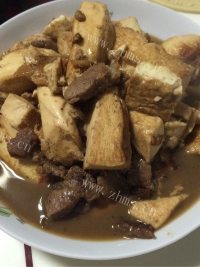 珍馐美味的红烧豆腐做法图解5)