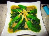 家常菜菠菜炒猪肝