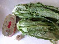 豆豉鲮鱼油麦菜做法图解1)