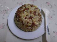 诱人的腊肠炒饭